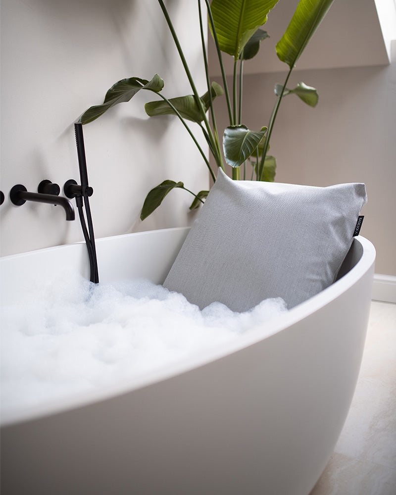 BADESOFA Rückenkissen grau