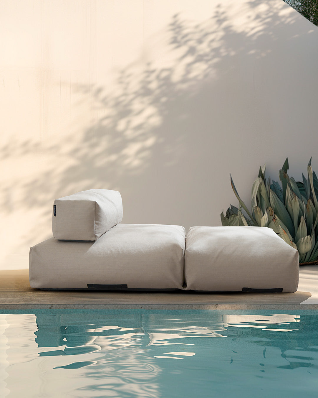 Poolsofa double in Beige 