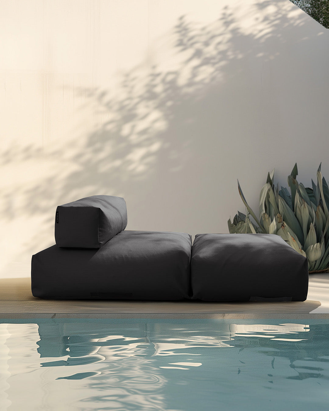 Poolsofa double in  Anthrazit 