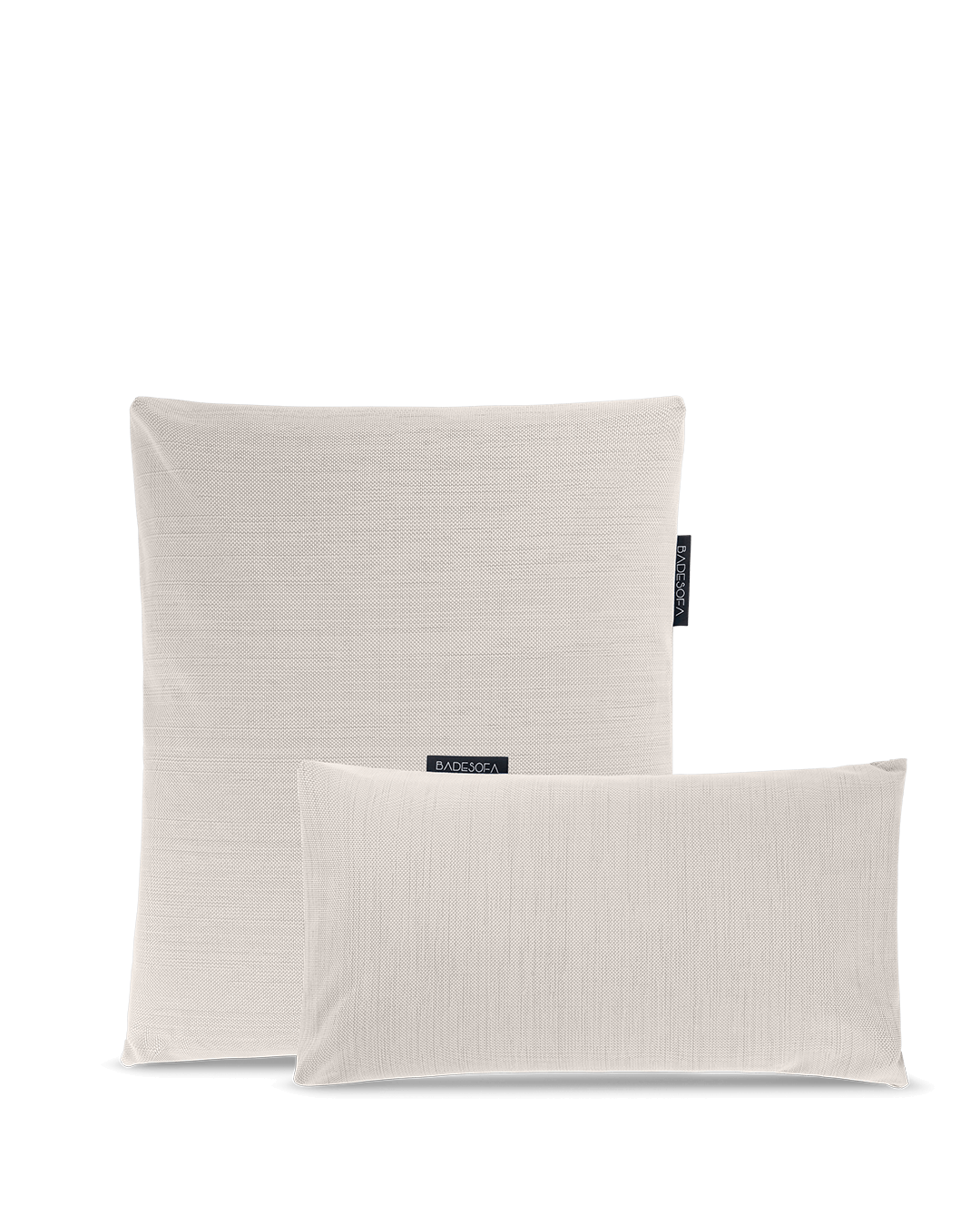 Badesofa Rückenkissen Größe Small und Fusskissen in Perlmutt 