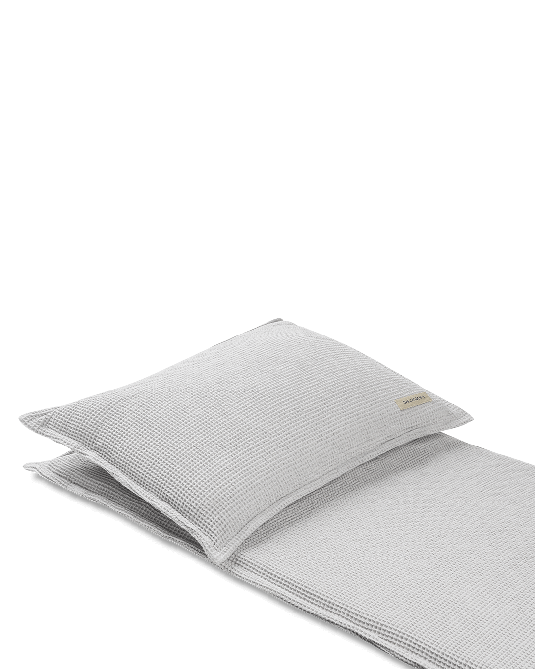 Detailaufnahme Saunasofa Set in Hellgrau 