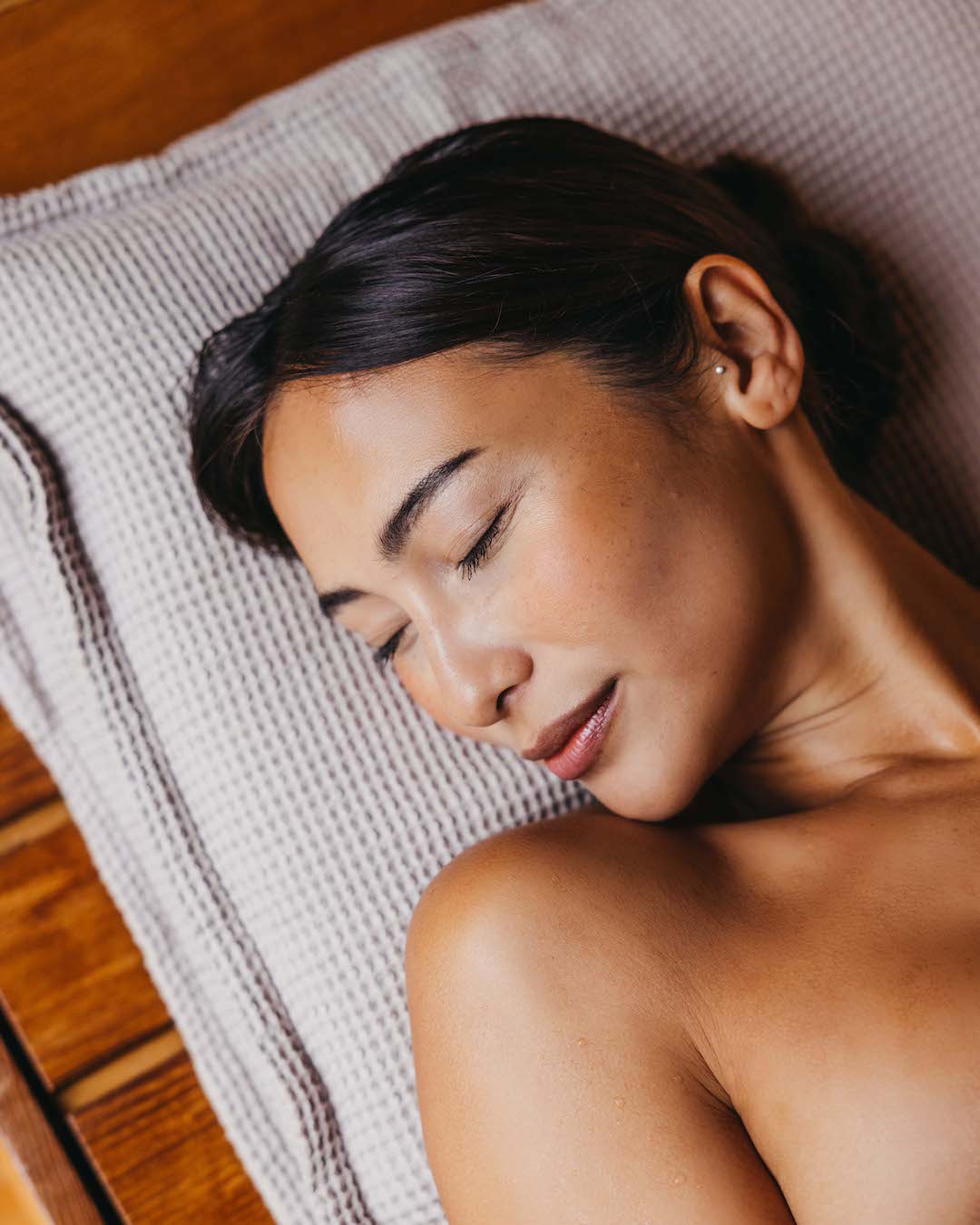 Kopfkissen + Saunatuch Set